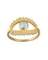 Keeper of Positivity Eye Blue Topaz Ring