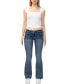 Juniors' Heavy-Stitch Flare-Leg Jeans