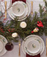 French Perle Berry Holiday Dinner Plates, Set of 4