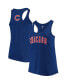 Women's Royal Chicago Cubs Plus Size Swing for the Fences Racerback Tank Top