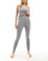 ASOS DESIGN mix & match pointelle pyjama legging in grey