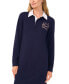 Women's Embroidered-Logo Polo Long-Sleeve Dress