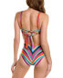 Trina Turk Standard Louvre Reversible High Neck One Piece, 293441 swimsuit 10