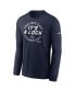 Men's Navy Dallas Cowboys 2023 NFC East Division Champions Locker Room Trophy Collection Long Sleeve T-shirt