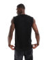 Brave Soul knitted crew neck vest in black