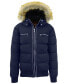 Men's Heavyweight Jacket With Detachable Faux Fur Hood