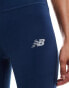 New Balance nb sleek high rise legging 27"" in blue