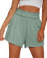 Women's Smocked Paperbag Waist Shorts