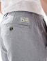 Ben Sherman slim fit cotton linen taper trouser in grey