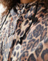 ASOS DESIGN long raincoat in animal print