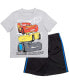 Toddler Boys Lion King Cars T-Shirt and Mesh Shorts Outfit Set to (18 Months - 10-12)