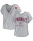 Women's Heather Gray Washington Commanders Reversible T-Shirt