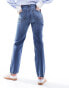 Mango straight leg jeans in dark blue