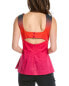 Trina Turk Chetana Top Women's Red 0