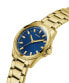 Guess Herren Armbanduhr CHAMP gold, blau 44 mm GW0718G2