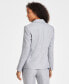 Women's Herringbone One-Button Long-Sleeve Blazer