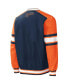 Men's Navy Detroit Tigers Yardline V-Neck Pullover Windbreaker