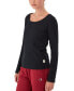 Women's Scoop Neck Long-Sleeve Top