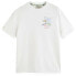 SCOTCH & SODA Front Back Swan Artwork short sleeve T-shirt