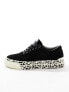 AllSaints Knox suede trainers in black