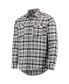 Men's Navy, Gray Colorado Avalanche Ease Plaid Button-Up Long Sleeve Shirt