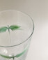 Dragonfly transfer wine glass