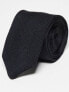 River Island knitted pointed tip tie in black