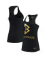 Women's Black Beast Mode Collegiate Logo Racerback Scoop Neck Tank Top