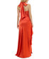 Women's Ruffled Halter Gown