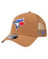 Men's Brown Toronto Blue Jays A-Frame Trucker 9FORTY Adjustable Hat