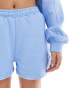 The Couture Club co-ord embossed shorts in light blue