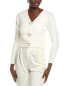 Madison Miles Cardigan Women's White S/M