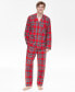 Family Pajamas Men's 2-Pc. Brinkley Cotton Plaid Notch-Collar Pajamas Set, Created for Macy's