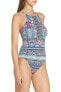 Tommy Bahama Women's 173011 Riviera Tiles Reversible One-Piece Swimsuit Size 6