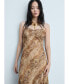 Women's Snake Print Chiffon Dress