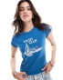 Miss Selfridge Yacht Club Baby Tee in blue