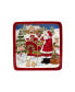 Santa's Workshop 4 Piece Canape Plate Set