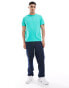 GANT shield logo embroid t-shirt in mint green