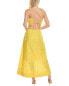 Ganni Broderie Anglaise Dress Women's Yellow 40