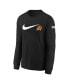 Big Boys and Girls Black Phoenix Suns Swoosh Long Sleeve T-Shirt