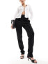 Y.A.S high waisted tapered trousers in black