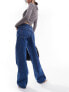 Monki Naoki low rise loose fit jeans in classic blue wash