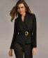 Donna Karan Women's Shawl-Collar Belted Blazer