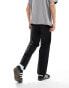 Obey hardwork flooded pant with straight leg in washed black