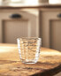 Raised square-effect tumbler