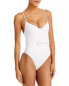 SIMKHAI Women's Noa Bustier One Piece Swimsuit White Size M