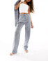 Simmi boucle straight leg trousers co-ord in denim blue