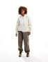 The North Face Platte High Pile heavyweight 1/4 zip fleece in off white