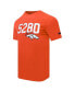 Men's Orange Denver Broncos Frozen Single Jersey T-Shirt