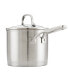 3 Ply Base Stainless Steel 3 Quart Saucepan with Lid